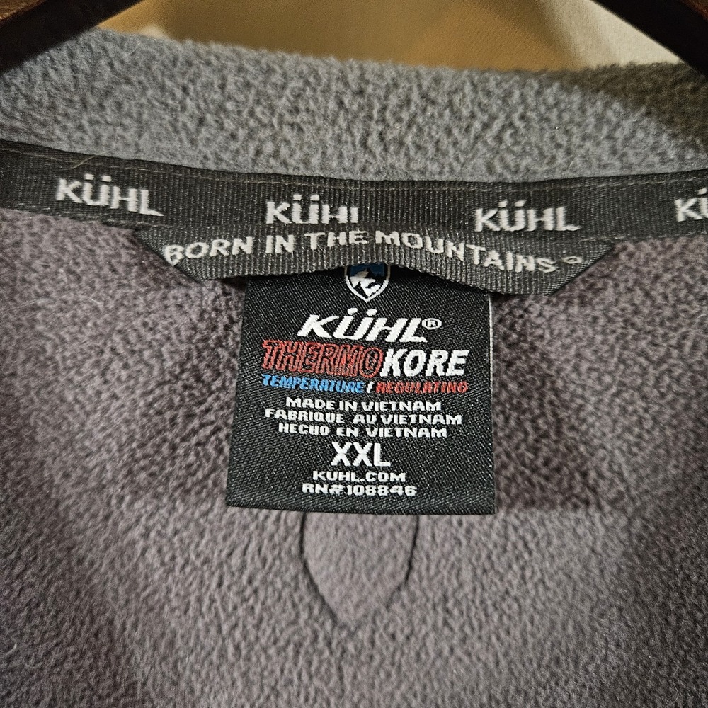 Kuhl Mens Jacket XXL Thermokore Thor Wool Blend Outdoor Hiking Heathered Gray - Picture 2 of 9